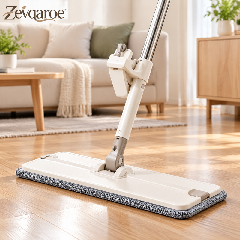 Zevqaroe™ Flexible Flat Mop for Everyday Floor Care